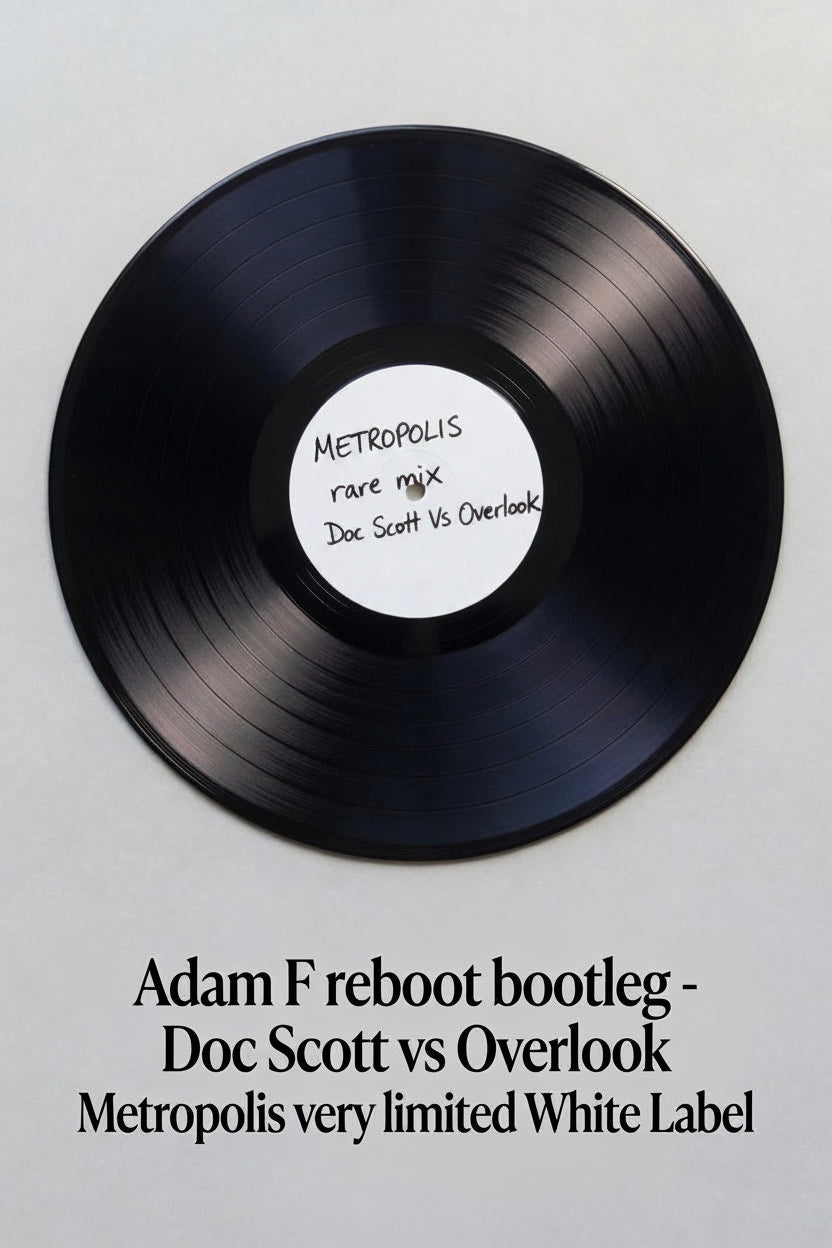 ADAM F - METROPOLIS - Doc Scott v Overlook Adam F - Reboot - Bootleg (WHITE LABEL) - Limited Edition